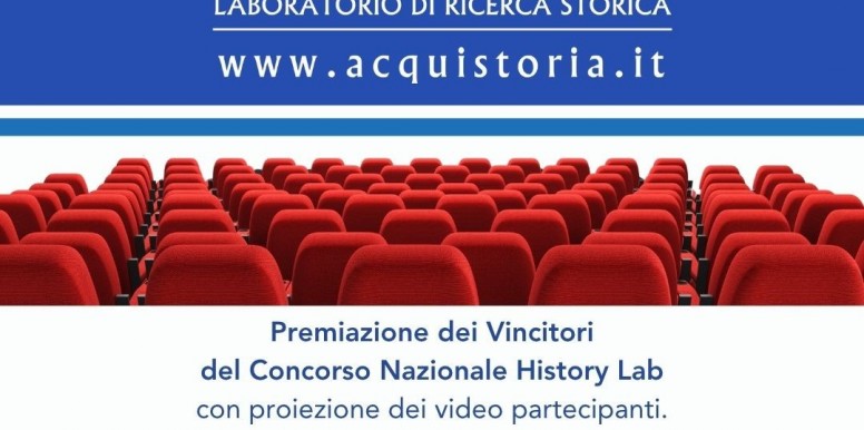 Premiazione dei Vincitori del Concorso Nazionale History Lab
