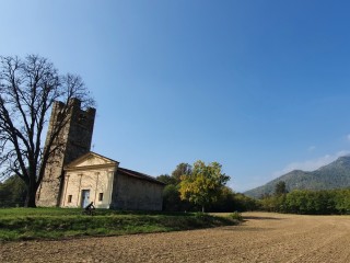 Church and Tower of San Giacomo near Cumiana